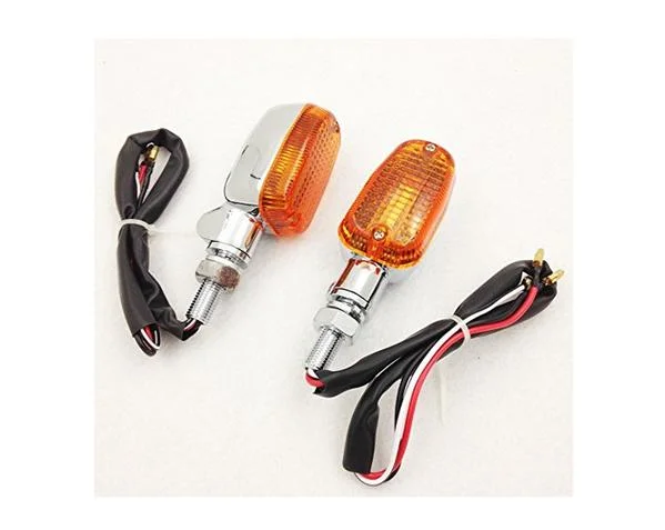 Ретро мотоцикл указатели поворота для мотоцикла 12В 10 Вт ботинки в байкерском и винтажном стиле поворотники Индикатор Универсальный