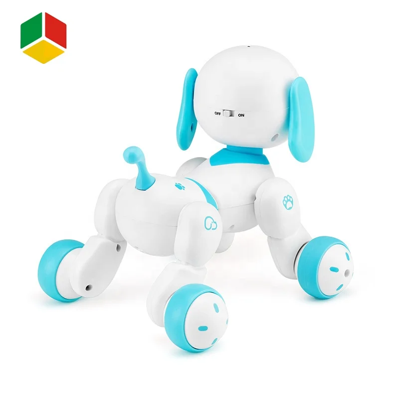 QS Toy Multifunction Story Telling Smart RC Robot Dog Sing Dance Music Interactive Wrist Watch Remote Control Dog Robot With USB