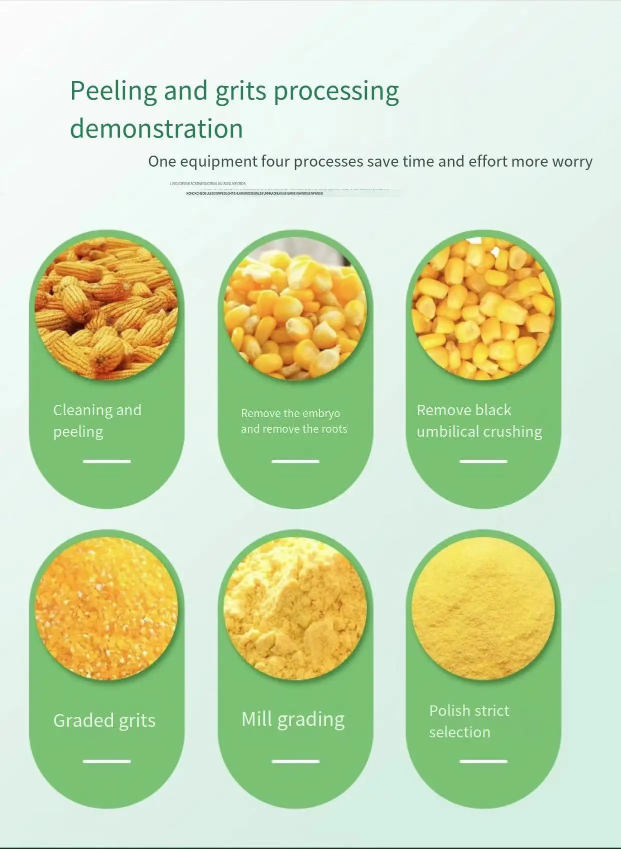 Maize Grits Making Machine/corn Degerminator And Corn Milling Machine