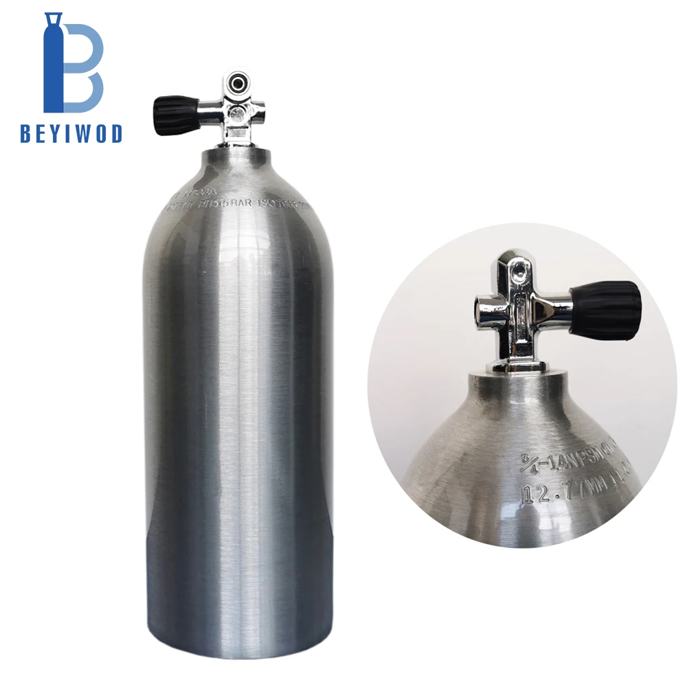 BEYIWOD 3000Psi 270Bar Aluminum Oxygen Cylinder Scuba Diving Air Tank Equipment
