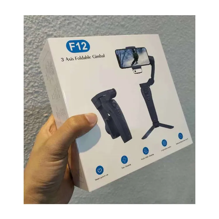 Professional Auto Face Tracking Gimbal F12 Wireless Remote Control Stabilizer Selfie Stick