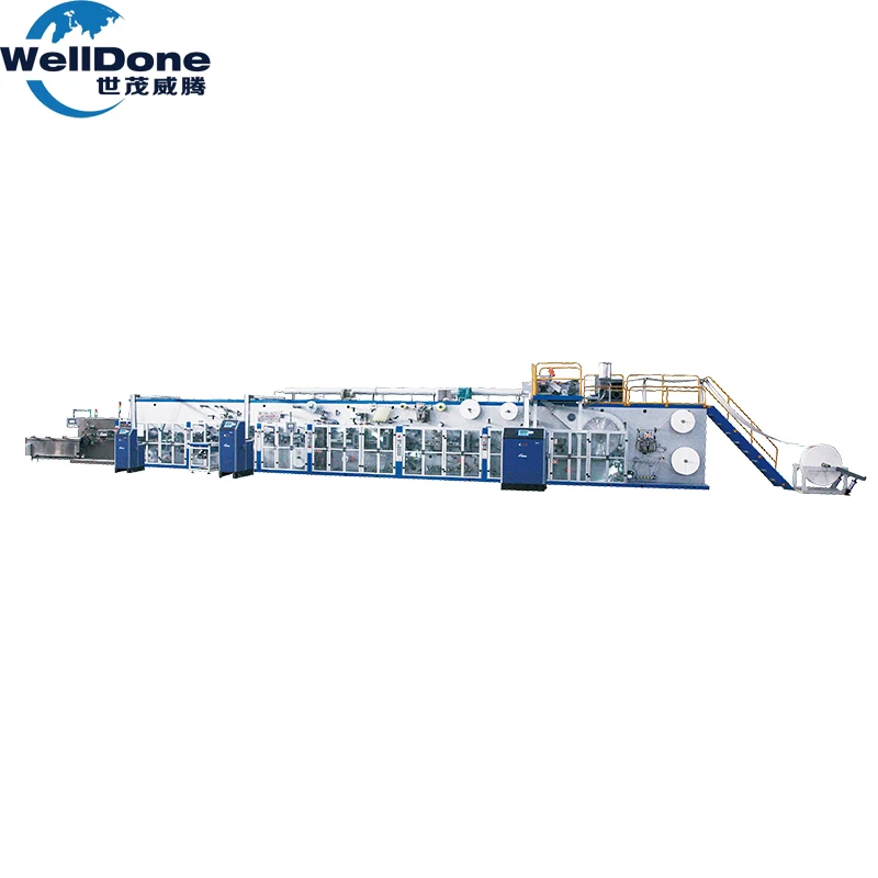 High Speed Machines for Small Business Ideas Full Servo Sanitary Napkin Machine Made in Quanzhou