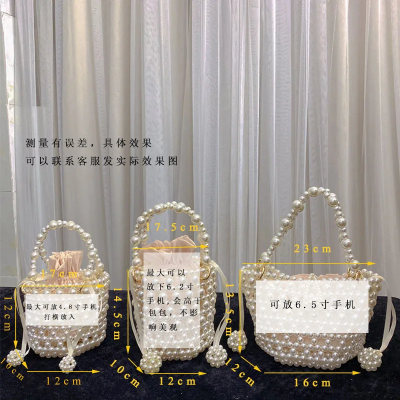 Wholesale Hollow Out Flower Pearl Bucket Bag Women's Evening Glitter Bling  Handbag Bridal Wedding With Party Prom Handbag Basket Frame Bag From  m.