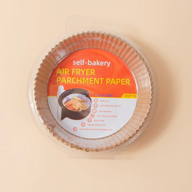 Nonstick Air Fryer Paper Liners 100pcs Bpa Free 7.8 Inches 8 Inch Air