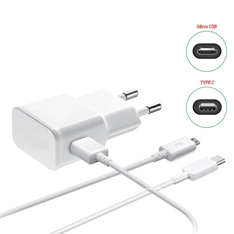 Phone Charger for Samsung Galaxy S7 S8 S9 S10 Note 10 adaptive fast charging 5V 2A Usb Universal Travel Charger Adapter