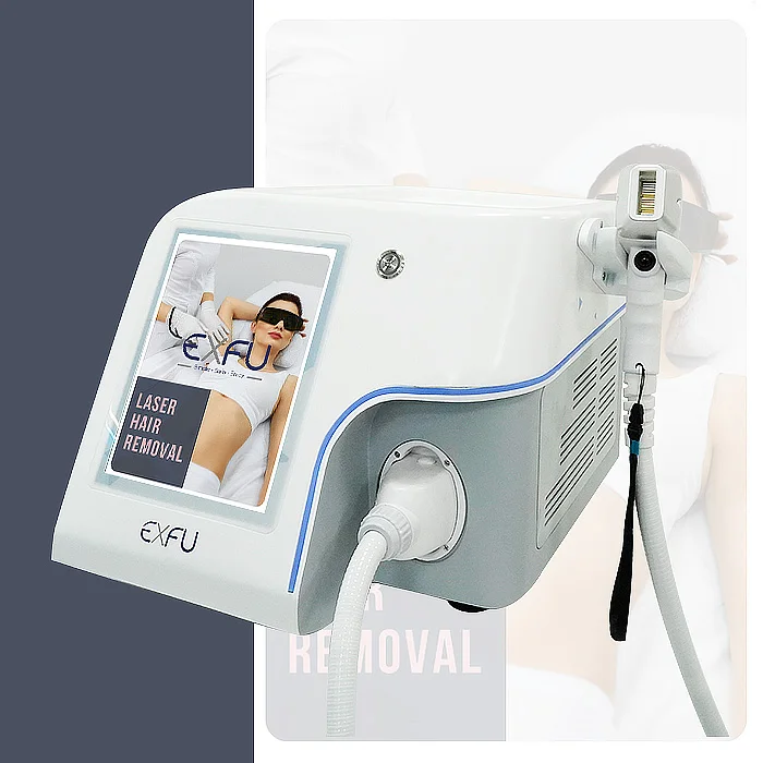 Portable  Diode Laser Model Exfu 2 Handles Salon Epilator Diode Laser Hair Removal Machine