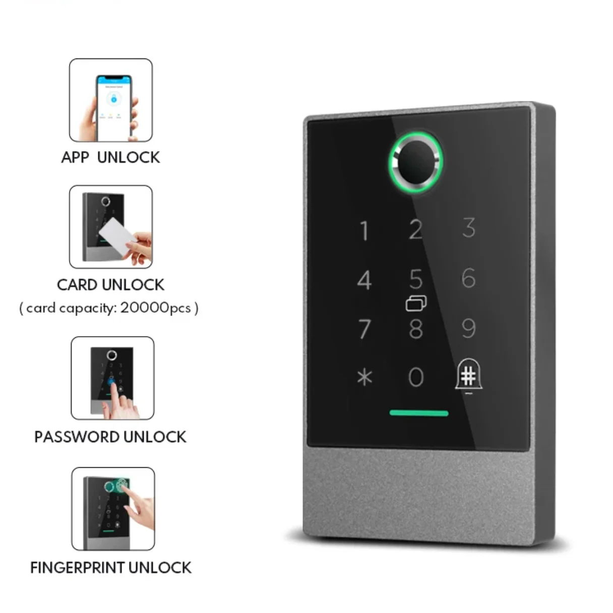 K2F TT Lock Access Control Biometric Fingerprint Reader Access Control With MF Card Reader Optional WIFI Access Control