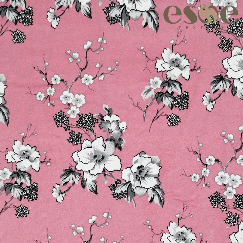 ESSE TEXTILE 75D DTY 2 сторона кисти печати спандекс ткань для платья tela dbp полиэстер