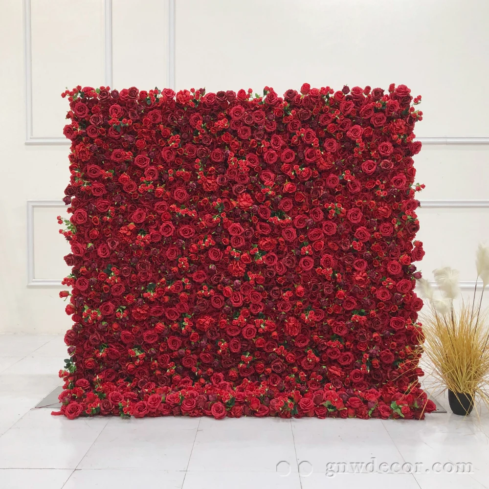 Оптовая продажа на заказ синяя детская дышащая стена свадебные принадлежности украшение роза фон Шелковый Искусственный Свадебный Декоративный цветок стена