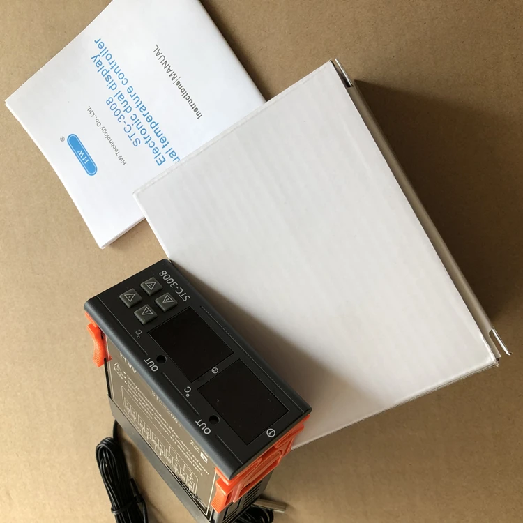 STC-3008 STC 3008 Dual Digital Temperature Controller Two Relay Output 12V 24V 220V Thermoregulator Thermostat Stc3008