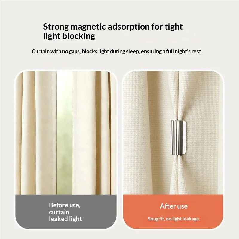 Magnetic Blackout Curtain Clips - No-nail, No-sew, $200