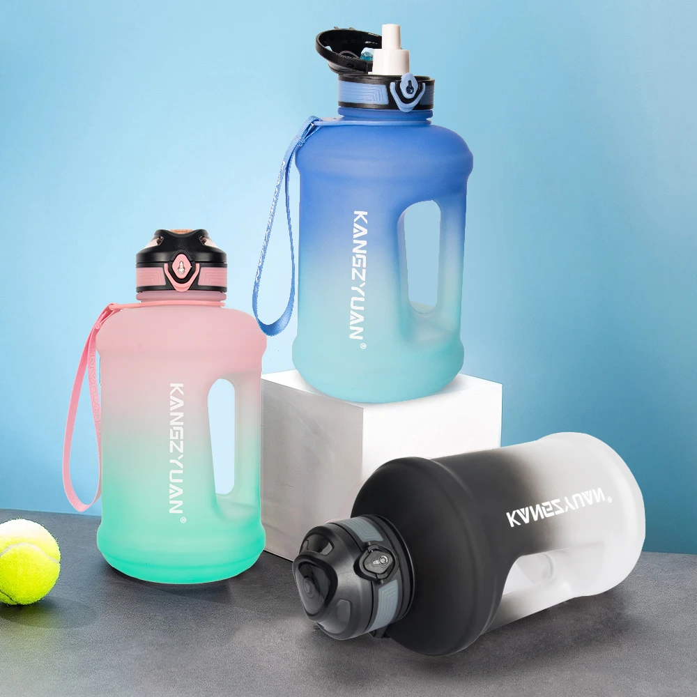 KANGZYUAN 64 Oz BPA Free Tritan Gym Fitness Workout Bottles