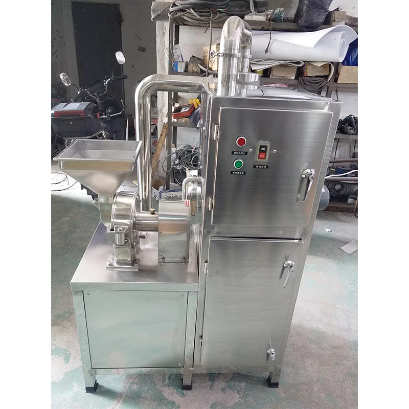 Industrial food grade red chili pepper and spice grinding machine food powder processing equipment with dust removal box