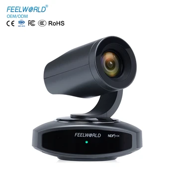 FEELWORLD NDI10X Conference Camera, 4K NDI, 10x Zoom, AI Tracking,   USB, PoE Support, for Corporate Meeting Room