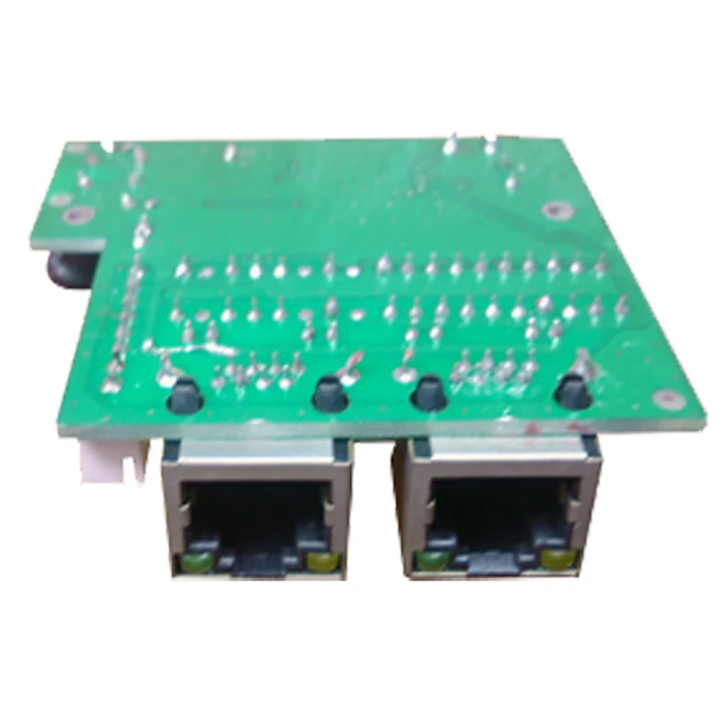 Mini Fast 10/100mbps 2 Port Ethernet Network Lan Hub Switch Board Two Layer Pcb 2 Rj45 1*8pin Head Port Tablets Usb Flash 3d