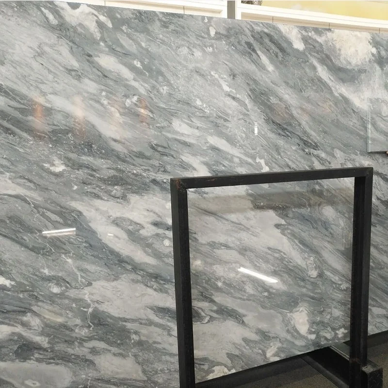 실내 벽면 및 바닥 타일 디자인용 고품질 천연 실버 셰도우 그레이 대리석 슬래브