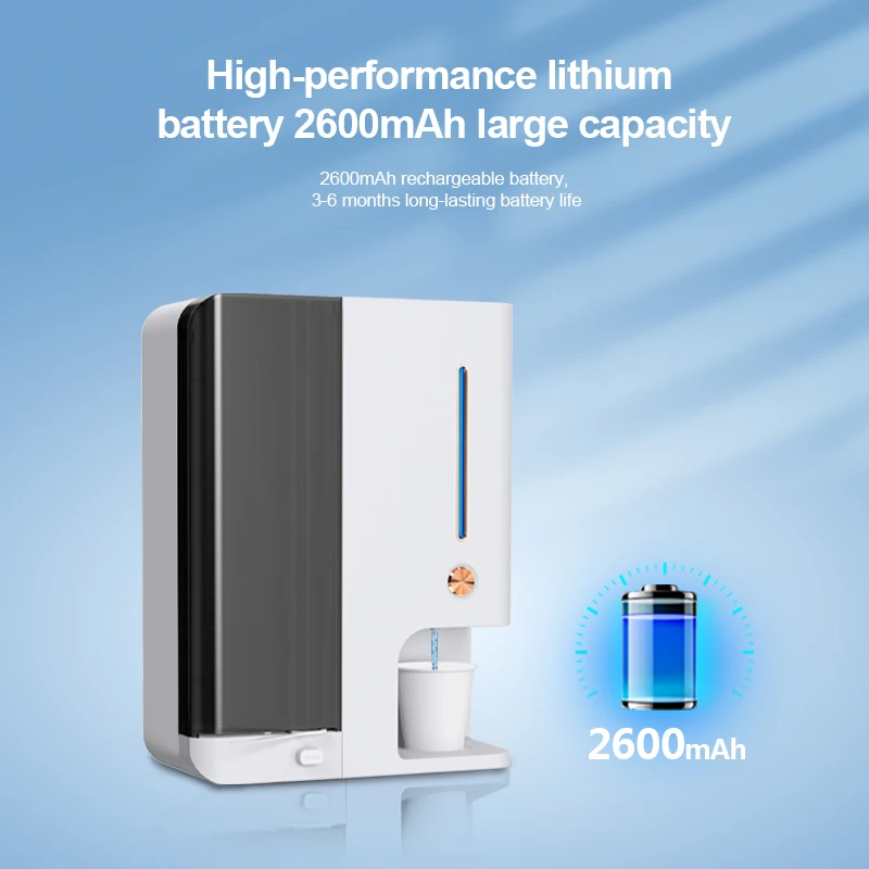 Бытовой Отель жидкость для полоскания рта диспенсер ванной комнаты с чашкой и нить продолжительное время работы в режиме ожидания: аккумуляторная