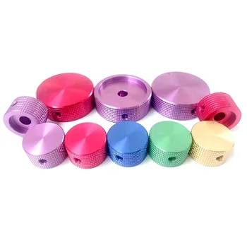 Hot Selling CNC Turning Colorful Aluminum Volume Control Switch, Custom Metal Switch Knob