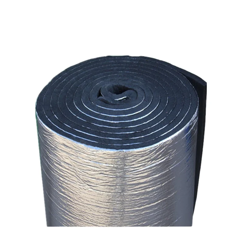NBR PVC Rubber Foam Sheet Roll with Aluminum Foil for Building