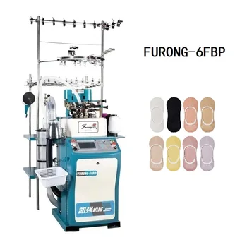 FURONG-6FBP High-Accuracy Automatic Single Cylinder Invisible Socks Stockings Knitting Machine with Motor As Core Component