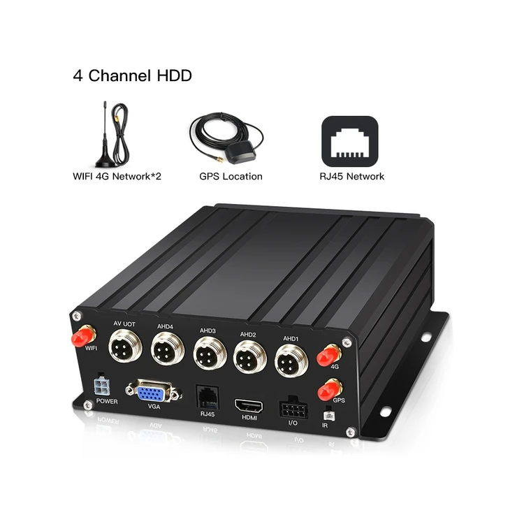 Производители оптовая продажа 4ch 8ch Wlan Gps функция Hd Автомобильный видеорегистратор Mdvr с 2 камерами