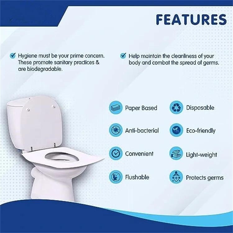 Wholesale Portable Singlelayer Paper Watersoluble Disposable Toilet