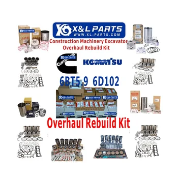 Xinlian parts for Cummins Engine Overhaul Rebuild Kit  6D102 3957795 Piston Liner Kit fits Komatsu  Excavator PC200-6 PC200-7