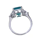 Diamond Ring OEVAS Wholesale Silver Luxury Jewelry High Carbon Diamond Wedding Jewelry Ladies Gemstone Ring
