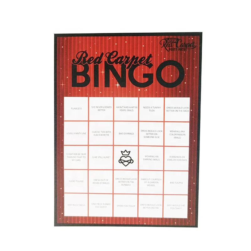 Бумажные карты для игр, лотерейных билетов, печать на заказ