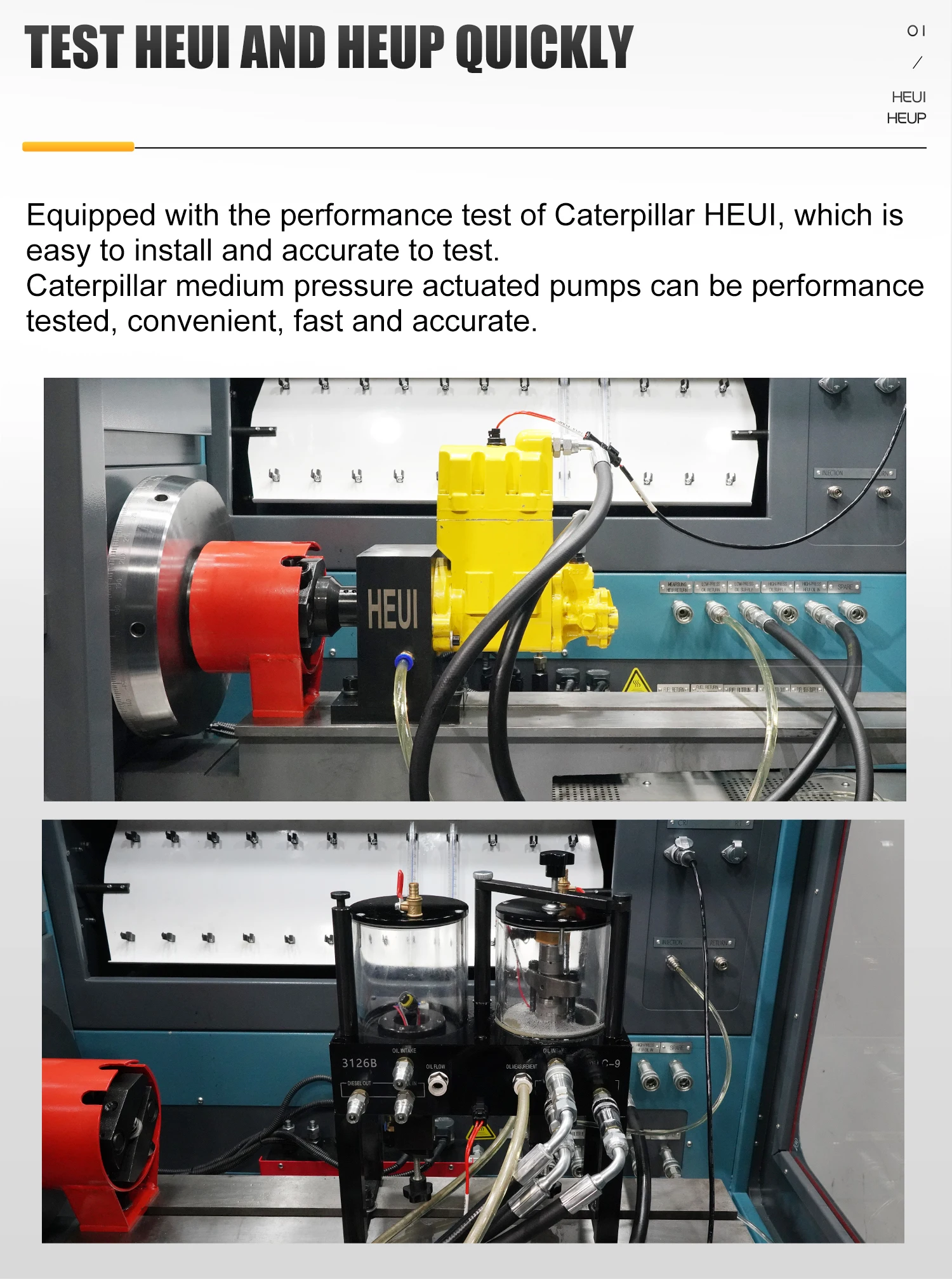 Eui Eup Heui Vp37 Vp44 Pt Injector Pump Ve Pump Tester Common Rail