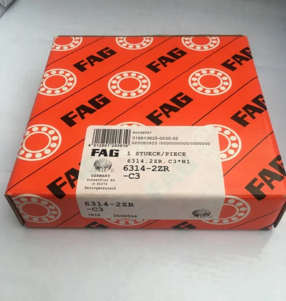 fag deep groove ball bearing 6314 2rsrc4