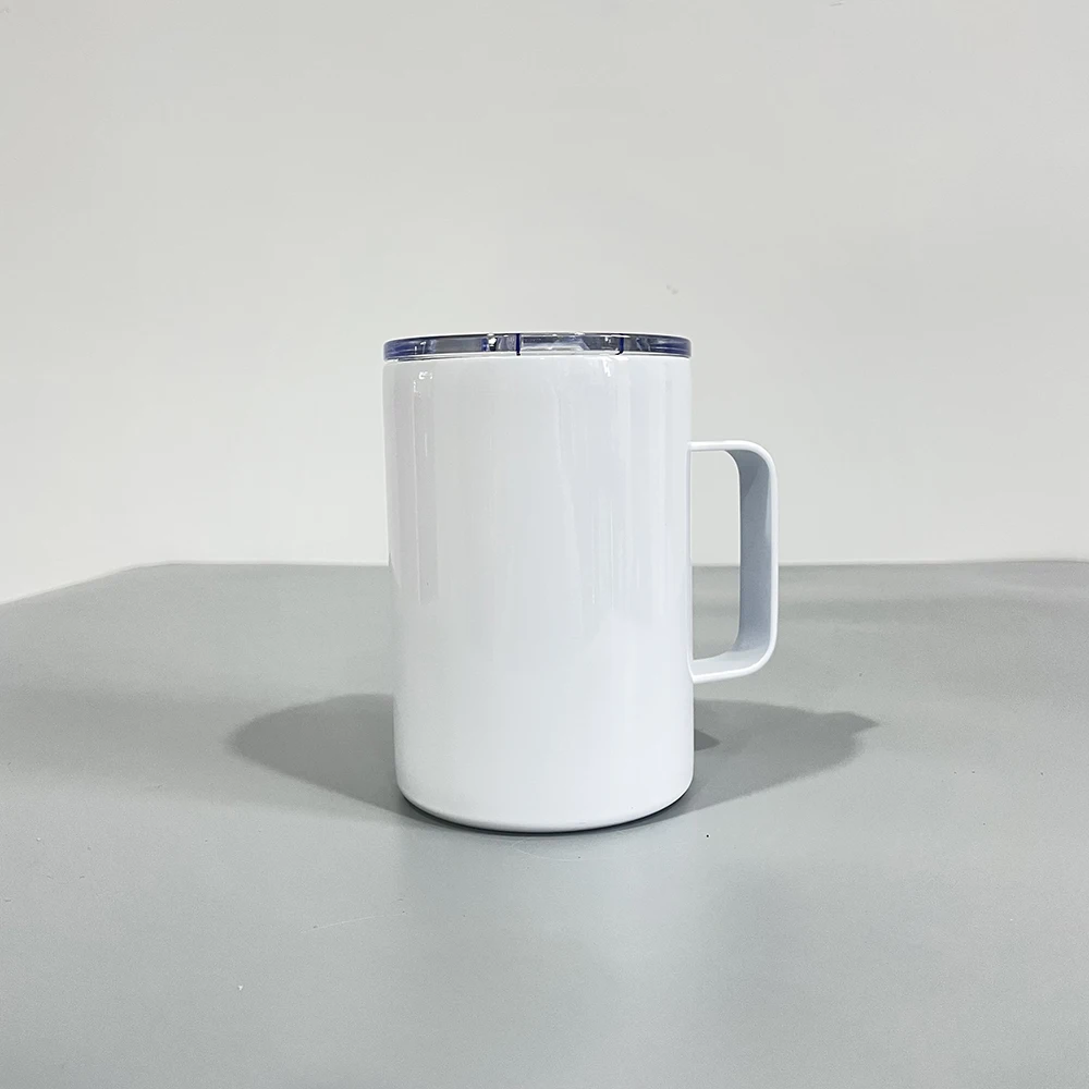 Sublimation Coffee Cups Insulated Double Wall White with Handle