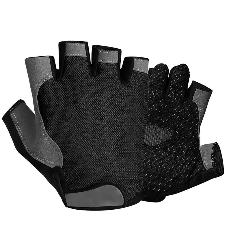 Custom Gym Bicycle Cycling Bike Gloves Breathable Half Finger Short