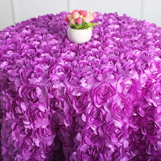 Dekorative Tischdecke Mit 3D-Rosette & Pailletten – Für Hochzeit, Geburtstag, Party | 228 X 33 Cm, Festlich