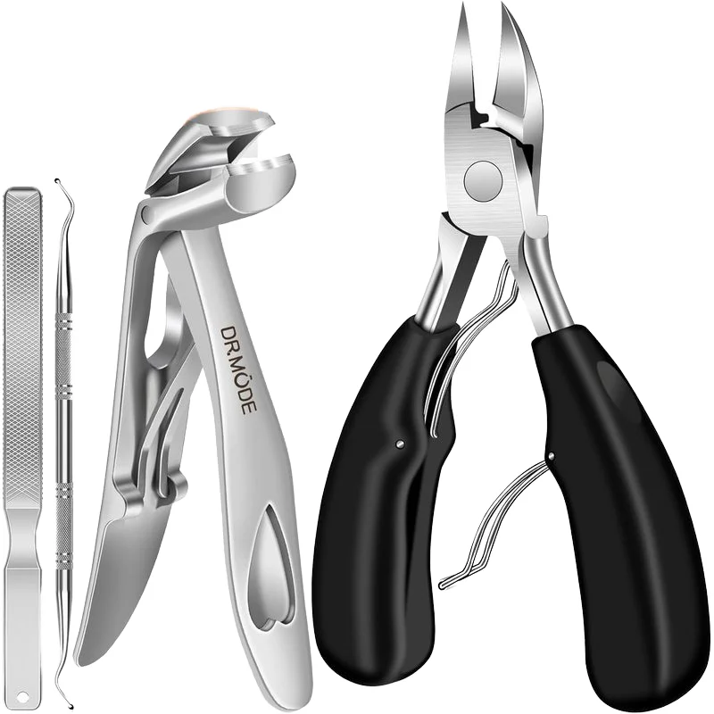 Nagelknipser Für Dicke Nägel – Gebogene Form, Edelstahl, 9,7 Cm Griff