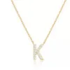 Collana in zirconi con lettera k t144711