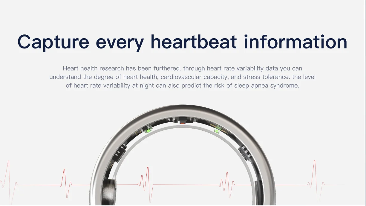 New Smart Ring Monitoring Sleep Heart Rate Exercise Mood Menstruation