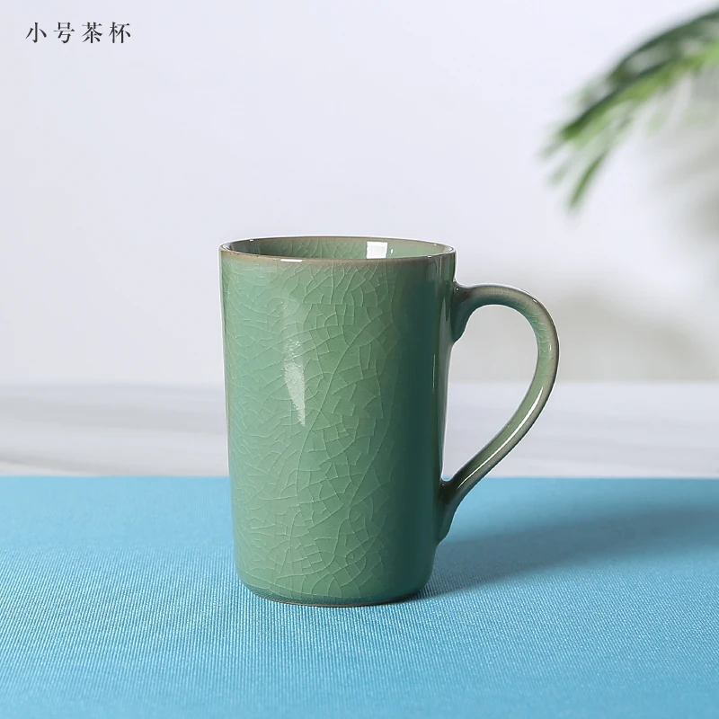 product 2025 factory wholesale longquan celadon traditional cups saucers coffee customized water drinking ceramic tea cups-6