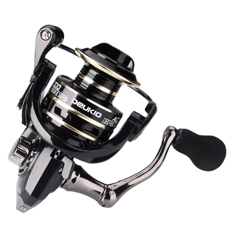 Gray Full Metal Wire Cup Fishing Reel Spinning Wheel Fishing Gear  DC1000-7000 