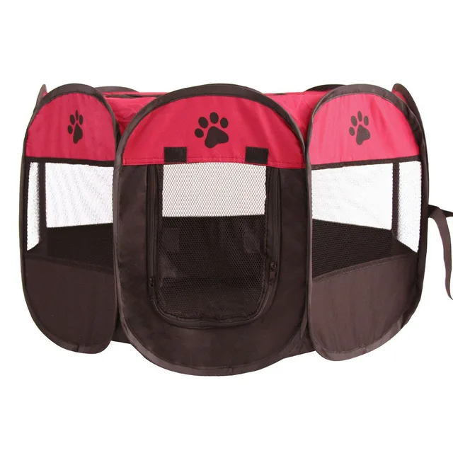 2024 Best New Products Red/Brown Multi-function Indoor Pet Tents Indoor Cat Tent Bed for Puppies