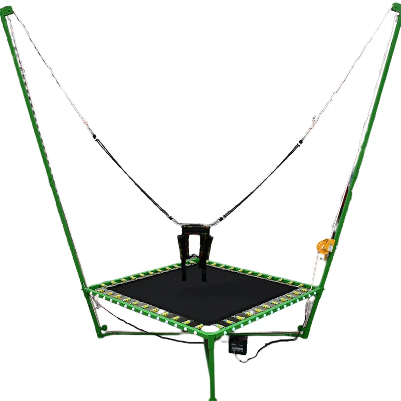 Bungee Jumping With Colored Lights Outdoor Playground Single Bungee