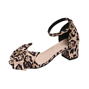 New Arrival Women Sexy Elegant High Heel Sandals Shoes Plus Size Women Leopard Sandals
