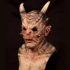 Maschera di demone toro-corna gialle-maschera da 4226 cm
