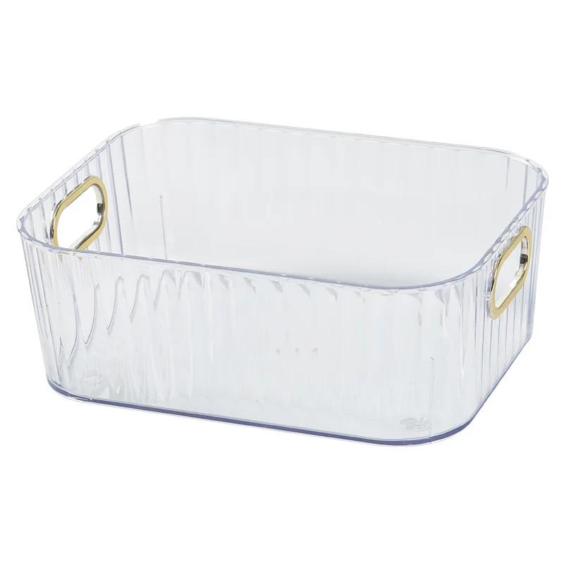 Nordic Style Acrylic Finishing Storage Basket Plastic Makeup Organizer Container Storage Basket factory