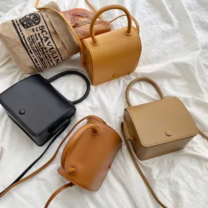 Factory Pu Korean Women Handbags New Fashion Small square Bag Leisure One Shoulder Slant Cross Bags
