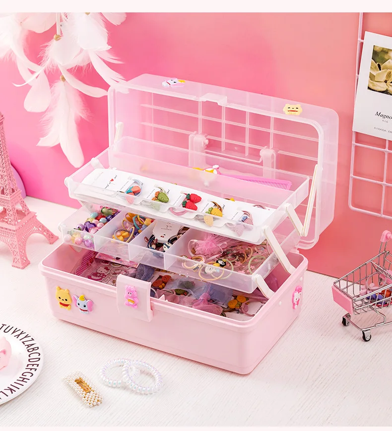 Wholesale New Fashion Children Hair Accessories Storage Gift Box Dressing  Girls Big Hairpin Cute Jewelry Box From malibabacom