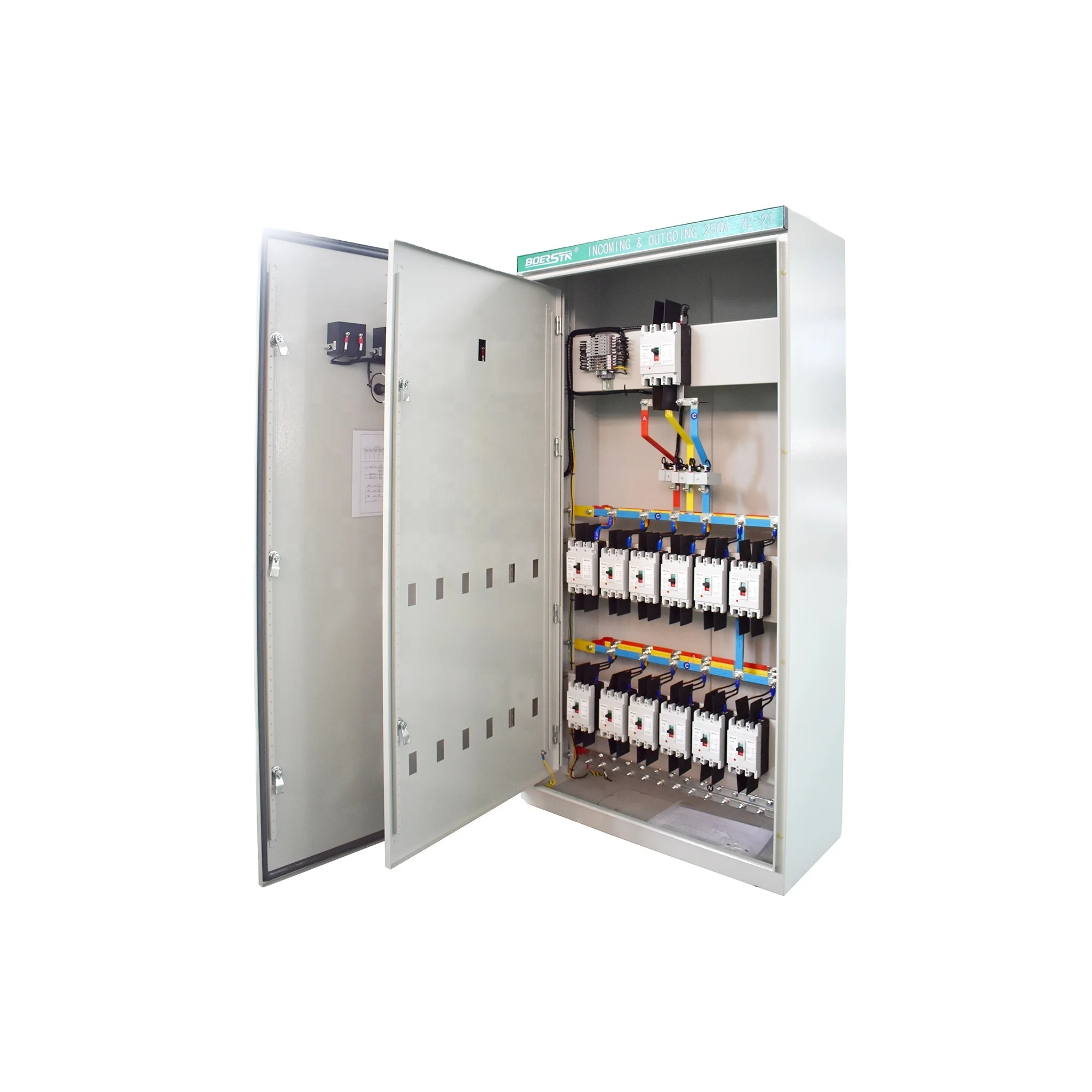 Electrical Power Distribution Panel Board / Box Wall Embedded Mounting ...