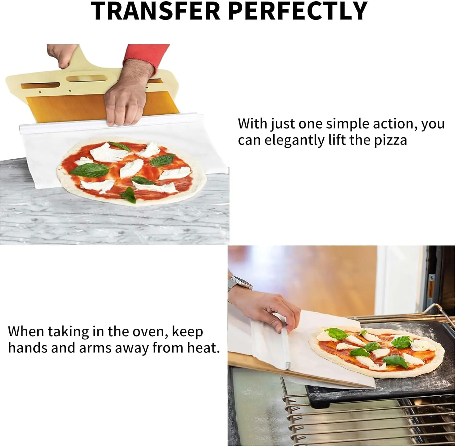 Sliding Pizza Peel Pala Scorrevole Pizza Paddle With Handle Sliding