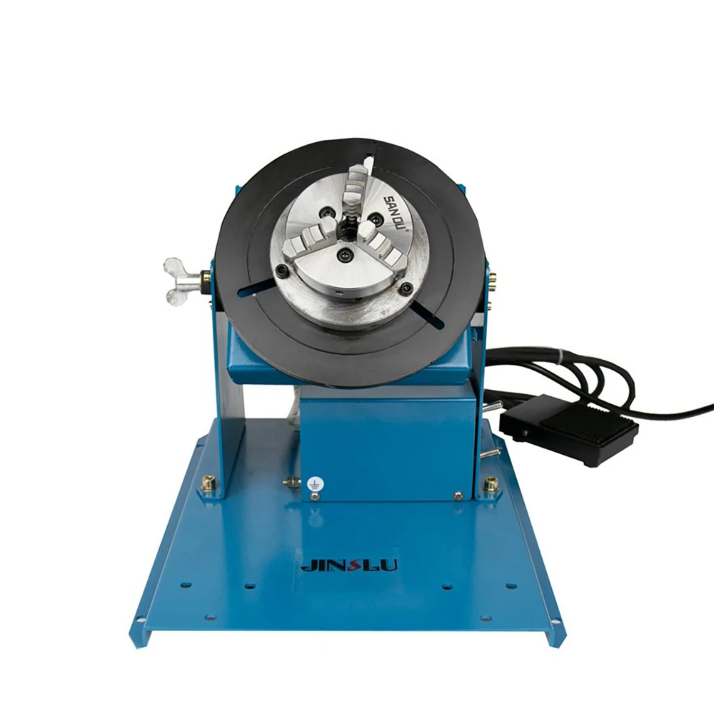 JINSLU BY-10 Small Rotating Welder Rotator Machine Automatic Turntable  Table Motor Rotary Welding Positioner with Chuck