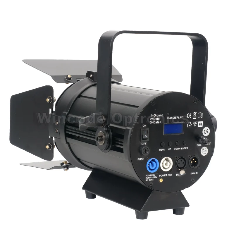 Linear DMX Dimming Flicker Free 100W LED Fresnel Spotlight for TV Studio